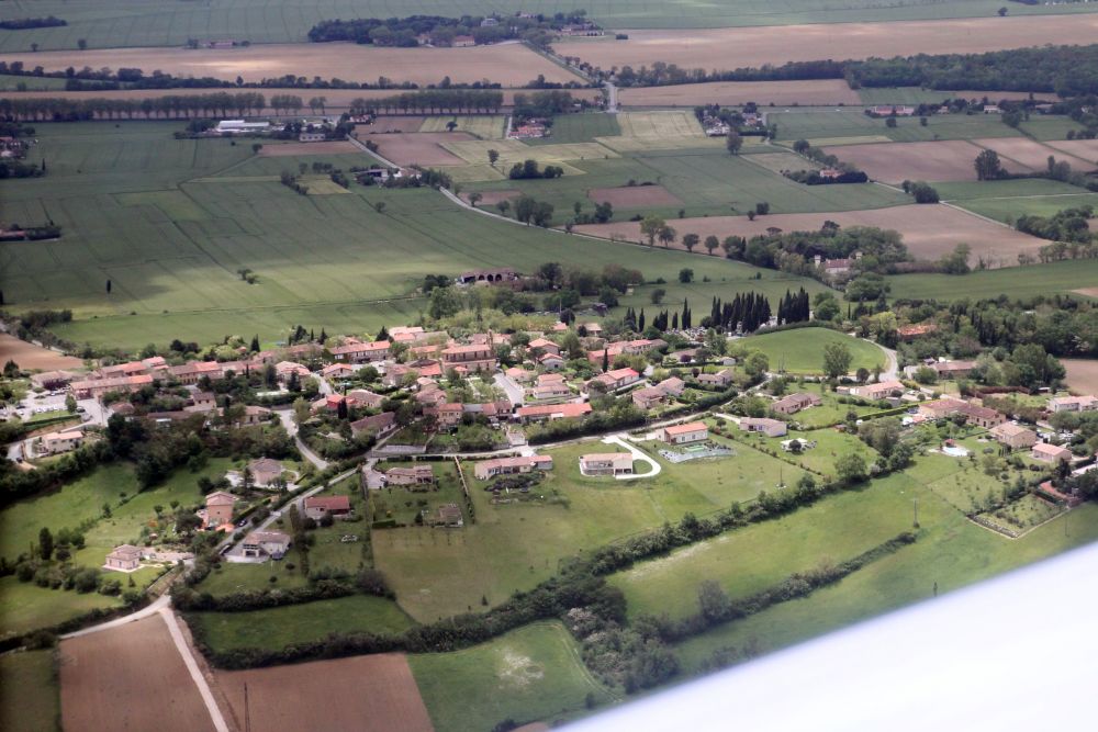 Prise de vue aérienne de Montgaillard-Lauragais mai 2016